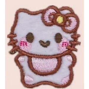 Sanrio Hello Kitty Fuzzy Self-Adhesive Embroidered Patch